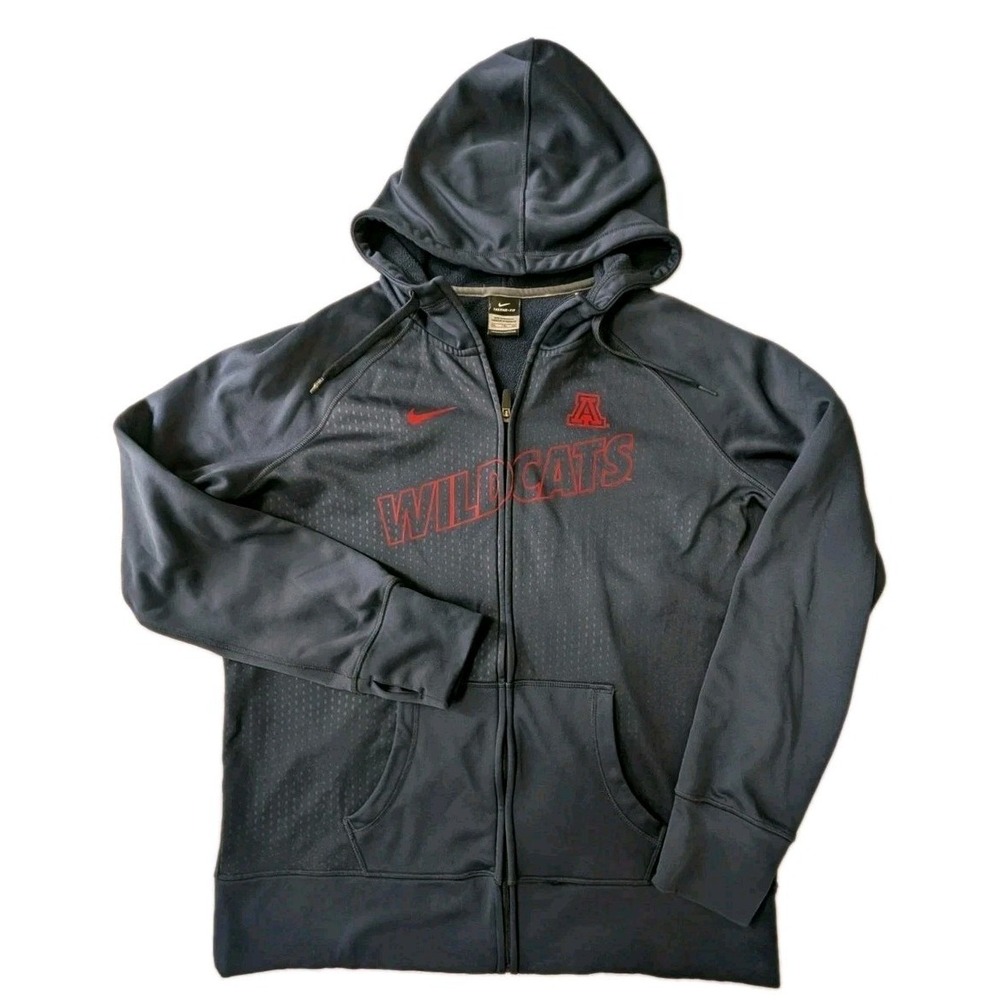 Nike Therma-FIT Arizona Wildcats Hoodie Mens XXL Full Zip Navy Blue Sweatshirt